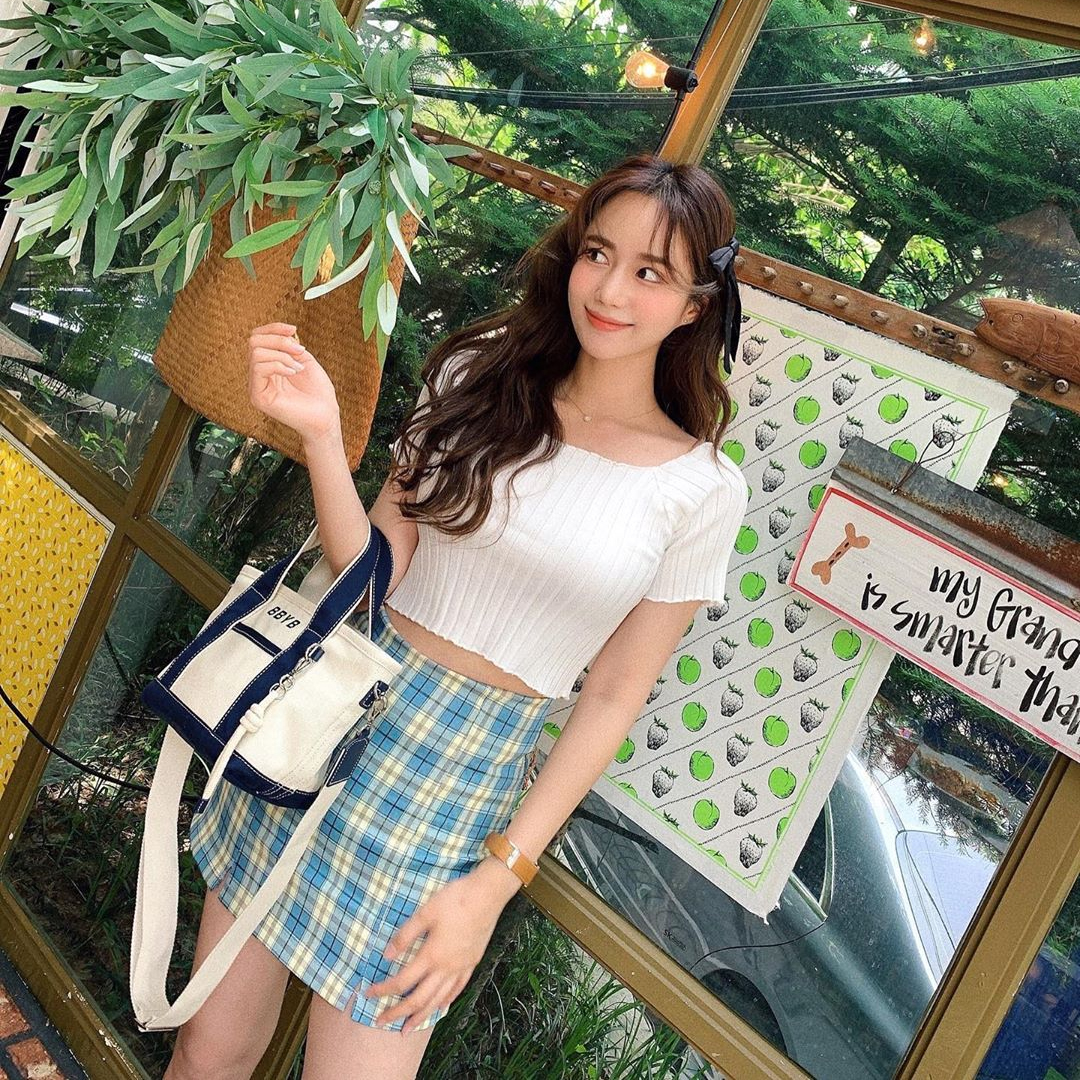 BBYB | 비비와이비 [@una_jung] Tropical Market Bag (Mini) Navy