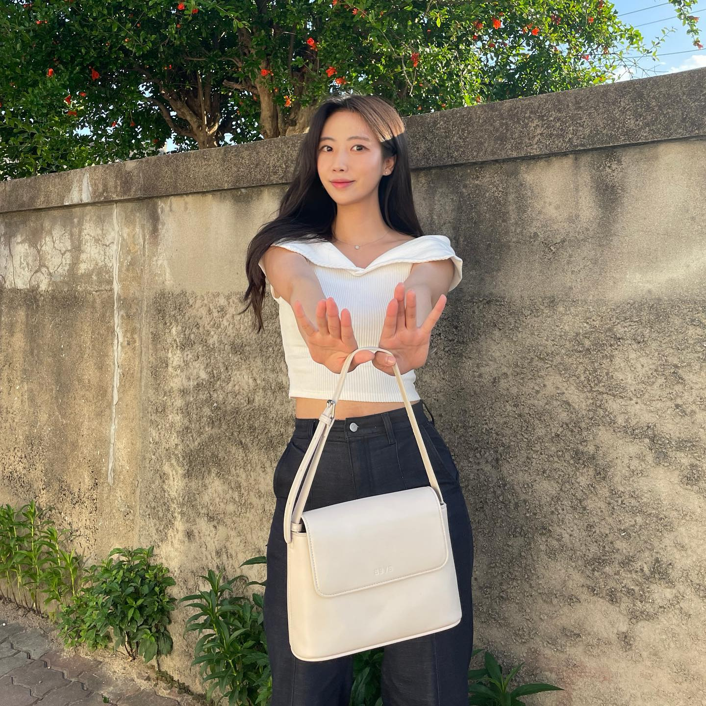 BBYB | 비비와이비 [@99_juback] Ciel Shoulder Bag (Crinkled Ivory)