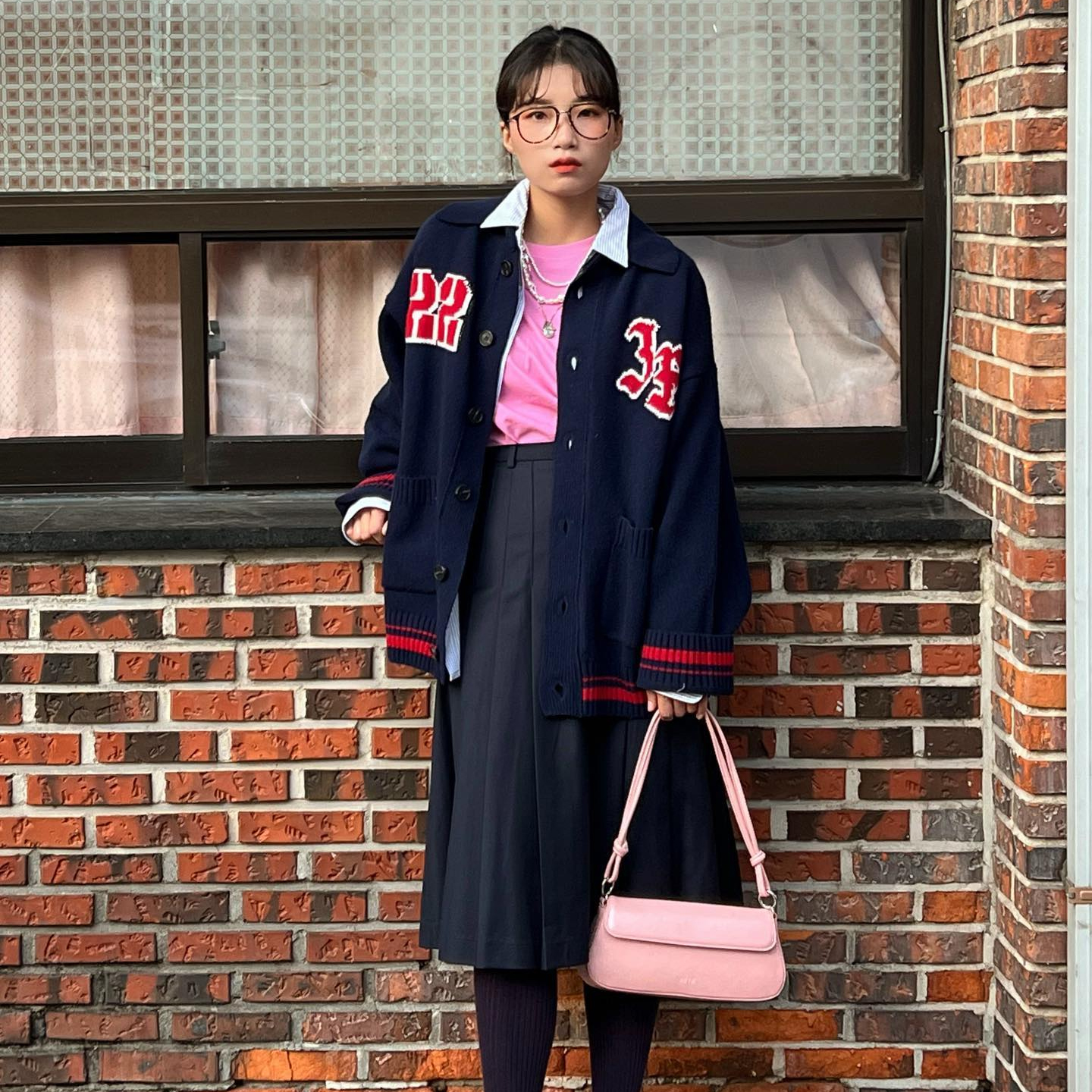 @hyeonyhoneyy #OOTD Lala Shoulder Bag (Crinkled Pink)