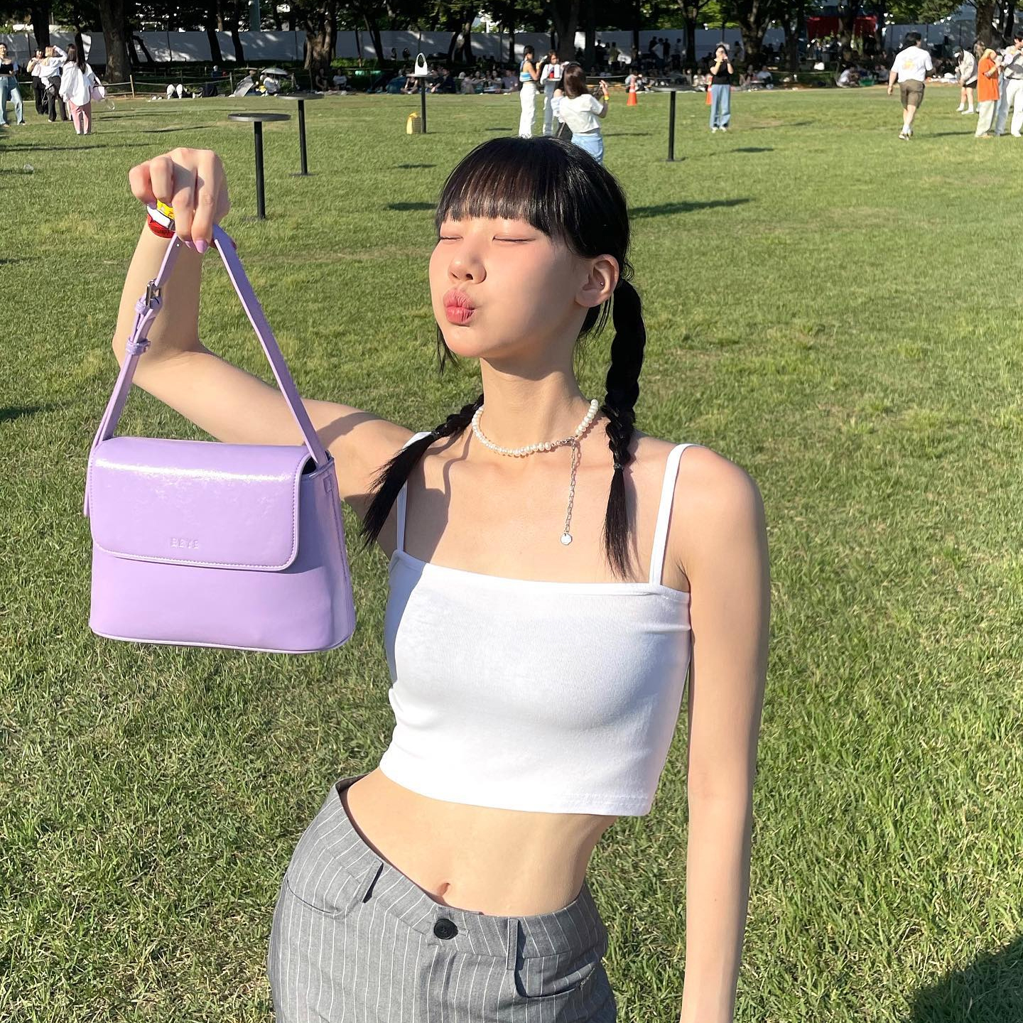 BBYB | 비비와이비 [@jungyeoon] Ciel Shoulder Bag (Crinkled Violet)