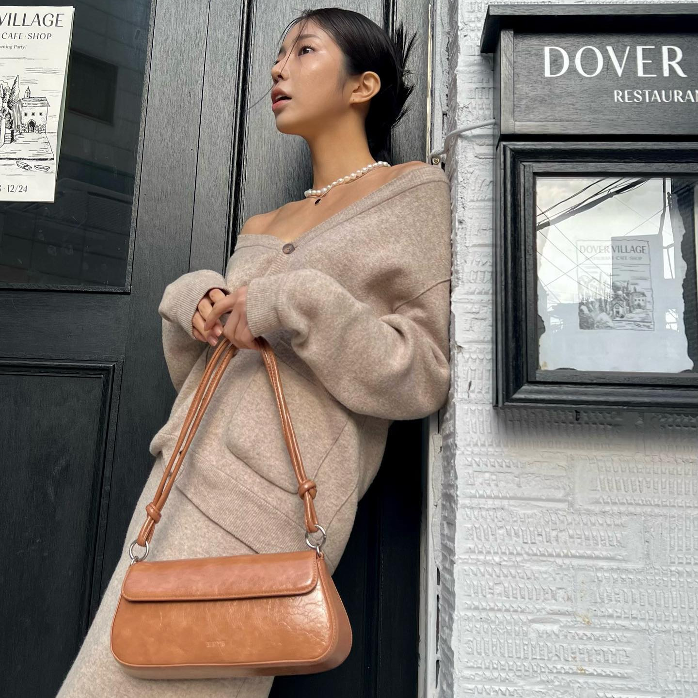 BBYB | 비비와이비 [@k_hwi0] Lala Shoulder Bag (Crinkled Brown)