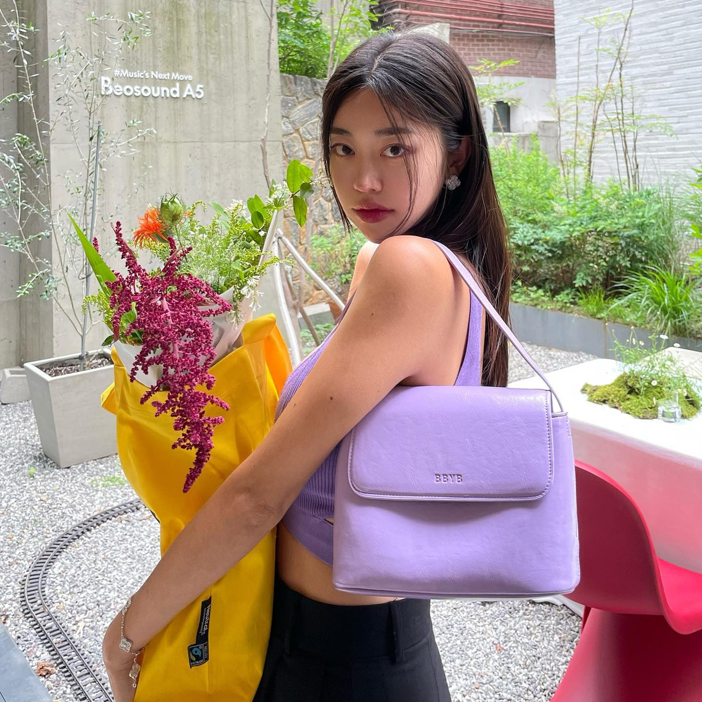 BBYB | 비비와이비 [@park.marron] Ciel Shoulder Bag (Crinkled Violet)