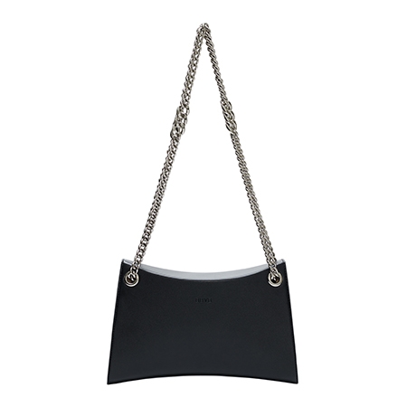Nicke Chain Shoulder Bag (Jade Black)