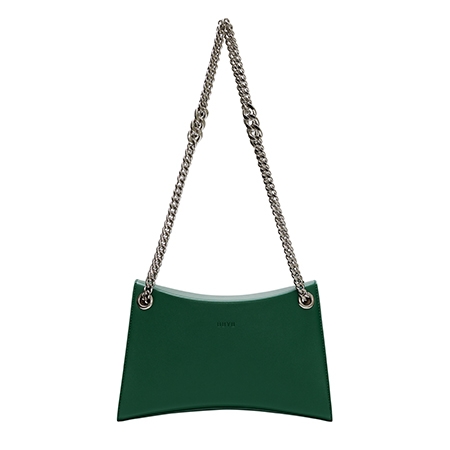 Nicke Chain Shoulder Bag (Forest Green)