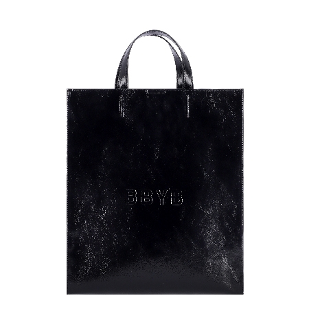 Nov Unisex Large Tote Bag (Crinkled Black)