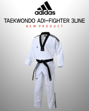 아디다스 adidas 태권도 3선 파이터 신형 도복 TKD New 3 Line FIGHTER Uniform